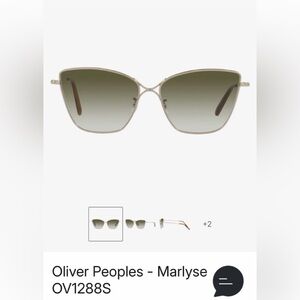 Oliver Peoples Marlyse OV1288S Women's Sunglasses in Gradient Green